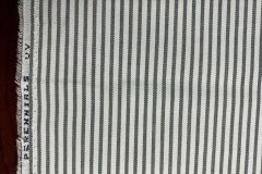 Perennials Jake Stripe: Gray and Serena Lily Pinstripe: Smoke | Outdoor Upholstery Fabric