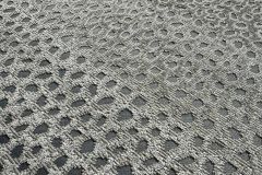 Anna Elisabeth Thousand Lakes: Silver | Animal Woven Cut Velvet Upholstery Fabric