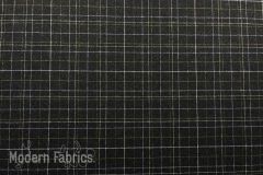 Brentano Scene: Black Briefcase | Wool Upholstery Pillow Drapery Fabric