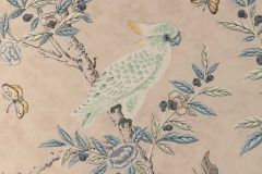 Brunschwig & Fils / Kravet Kanchou Print: Sand | Italian Cotton Drapery Fabric