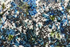 Caracole Signature Kaleidoscope: Blue Green Black Ivory | Cut Velvet Upholstery Fabric
