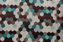 Carnegie Maxwell Street: 11 Blue Purple | Mid Century Retro Upholstery Fabric