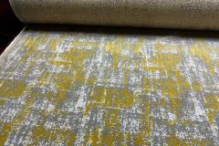 Crate and Barel Spectra: Mustard | Textured 3-Tone Velvet Upholstery Fabric