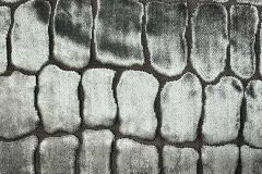Fabricut Sleek Croc: Platinum | $99 FOR 2.5 YARDS Burnout Silver Velvet Decorator Fabric