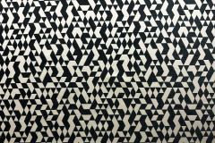 Modern Fabrics Graphic Geometric Shapes: Black White | Upholstery, Pillow Fabric