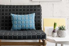 HBF Textiles Honest Square: Smoke | Foam Backed Upholstery Fabric