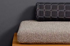 HBF Textiles Knitwork: Sterling Silver | Big Boucle Upholstery Fabric