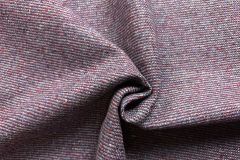 Luum Textiles Wool Fleck: Blackberry by Tick Studios | Recycled Wool Italian Upholstery Fabric