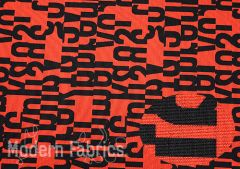 Maharam by Kvadrat Letters: 0640 Scarlet by Gunnar Aagaard Andersen | Upholstery Fabric 