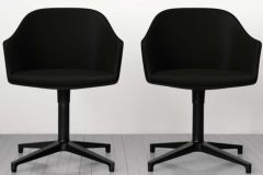 Maharam Scuba: Jet | Polyurethane Vinyl Upholstery Fabric