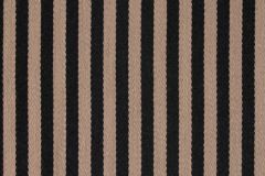Maharam by Alexander Girard Toostripe Circa 1965: Black/Raw Umber | Upholstery and Pillow Fabric