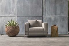Perennials Rough n Rowdy: Ash / Serena Lily Basketweave: Natural | Outdoor Upholstery Fabric