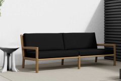 Perennials Rough n Rowdy: Noir / Serena Lily Basketweave: Black | Outdoor Upholstery Fabric