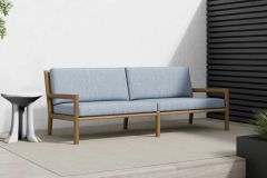 Perennials Rough n Rowdy: Coastal / Serena Lily Basketweave: Coastal Blue | Outdoor Upholstery Fabric
