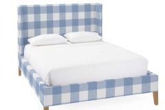 Perennials / Serena Lily Gingham 4" Check: Coastal Blue | Outdoor Upholstery Fabric