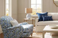 Serena Lily Cassis: Hydrangea | Floral Linen Upholstery Fabric