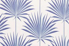 Serena & Lily Island Palm: French Blue | Linen Upholstery Drapery Fabric