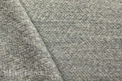 Solafina Misanga Wool: Smoke | Thick Woven Natural Upholstery Fabric