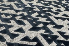 P Kaufmann Contract Tessellation: Midnight | Cut Velvet Upholstery Fabric