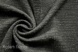 Bernhardt Shimmer: Night Textured Wool Upholstery Fabric