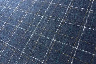 Brentano Scene Blueprint Wool Plaid from Modern Fabrics