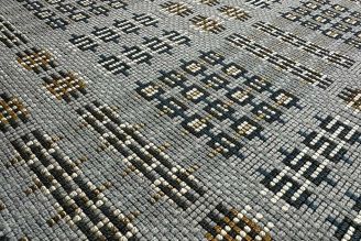 Brentano Dimension: Flatland Woven Grosse Pointe Upholstery Pillow Fabric from Modern fabrics