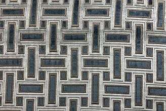 Caracole Brix City Cut Velvet: Haze Geometric Upholstery Fabric from Modern Fabrics