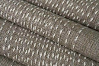Fabricut Maribel Stripe: Charcoal | Woven Cotton Fabric from Modern Fabrics