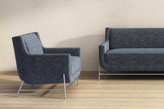 HBF Textiles Trails of Tweed: Coastline OUTDOOR Tweed Upholstery Fabric from Modern Fabrics