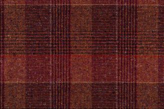 Luum Textiles Melange Check: Faience Blue Recycled Wool Plaid Upholstery Fabric from Modern Fabrics
