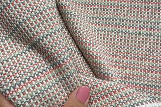 Mayer Fabrics Riviera: Coral | OUTDOOR Bleach-Cleanable Basketweave Upholstery Fabric