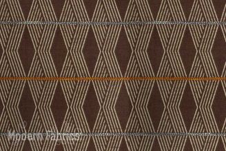 Momentum Europa: Espresso Geometric Chenille Upholstery Pillow Fabric