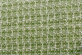 Peter Fasano Kalimba: Kelly Green Linen Decorator Fabric from Modern Fabrics