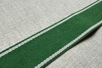 Schumacher Sullivan 2" Tape: Green OUTDOOR Border by Charlap Hyman & Herrero from Modern fabrics
