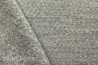 Solafina Misanga Wool: Smoke | Thick Woven Natural from Modern Fabrics