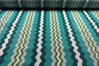 Anna Elisabeth for Greenhouse Fabrics Venice: Blue | OUTDOOR Chevron from Modern Fabrics