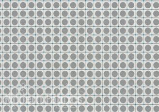 HBF Textiles Dot Grid: Silver & Aqua