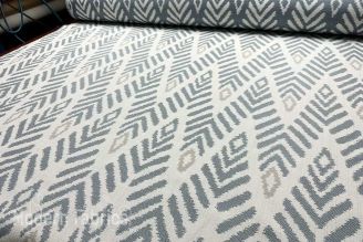 Link Furniture Textiles Giza: Slate Blue by Jennifer Welch | OUTDOOR Ikat Upholstery Pillow Fabric