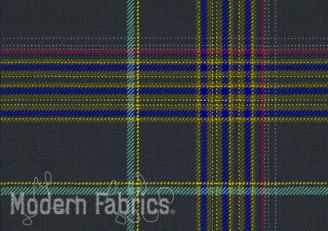 Maharam Mingled Plaid by Paul Smith: Cadet | Wool Upholstery & Pillow Fabric