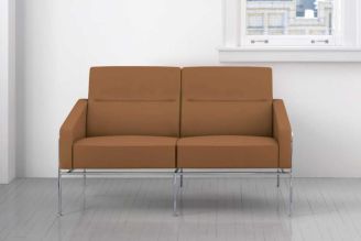 Maharam Leather Pace: Toffee 