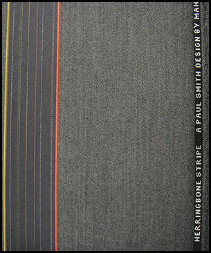 Maharam Herringbone Stripe by Paul Smith : Granite