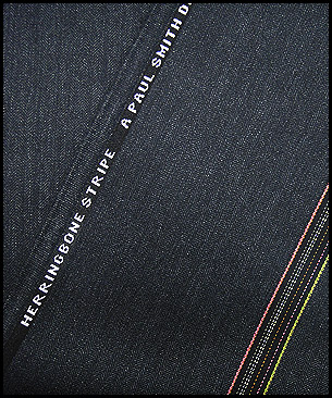 Maharam Herringbone Stripe by Paul Smith Graphite
