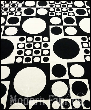 Maharam Geometri 459970 004 : White/Black by Verner Panton, 1960