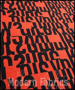 Maharam Letters 462560 003 : Scarlet by Gunnar Aagaard Andersen, 1955 